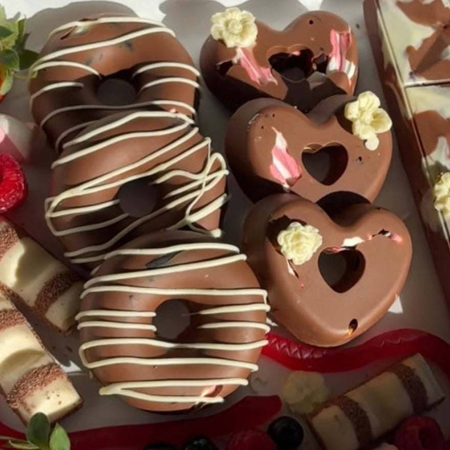 Handcrafted rocky road pieces with halal marshmallows, halal lollies, pretzels and biscuit pieces.